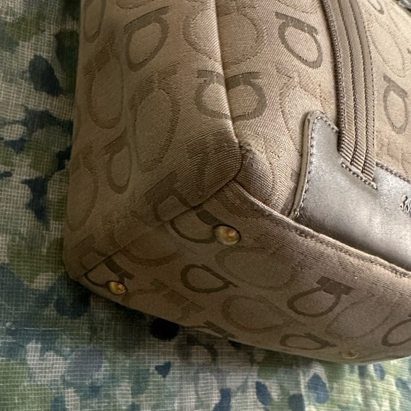 Salvatore Ferragamo Gancini Canvas Tote - Picture 5 of 10